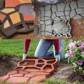 DIY Garden Pavement Mold Garden Walk Pavement Concrete Mould Manually Paving Cement Brick Stone Road Concrete Molds