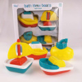 4pcs Boat Train Bath Toy Bathroom Baby Toys Swim Bath Floating Water Swimming Pool Shower Educational Classic Toys for Children