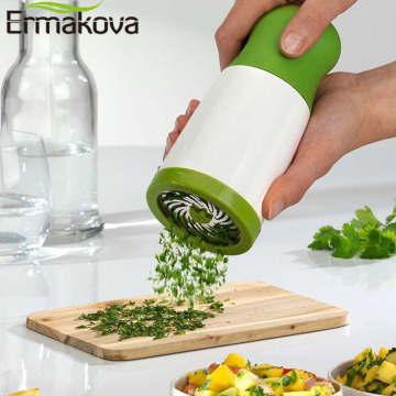 ERMAKOVA Herb Grinder Spice Mill Parsley Shredder Chopper Fruit Vegetable Cutter Kitchen Gadgets Cooking Tools