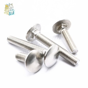 10PCS M6*12/16/20/25.....65mm 304 stainless steel Carriage Screws Carriage Bolts Shelf Screws Computer Desk Accessories