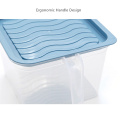 Kitchen Refrigerator Plastic Storage Box With Handle Food Containers Transparent Keeping Egg Fruit Freshness Fridge Basket Boxes