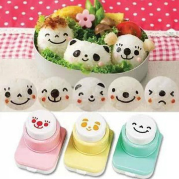 Sushi Tools Cartoon Emoj Nori Cutter Rice Ball Punch DIY Smiling Face Sushi Tool Maker Kitchen Accessories Wholesale 1PC