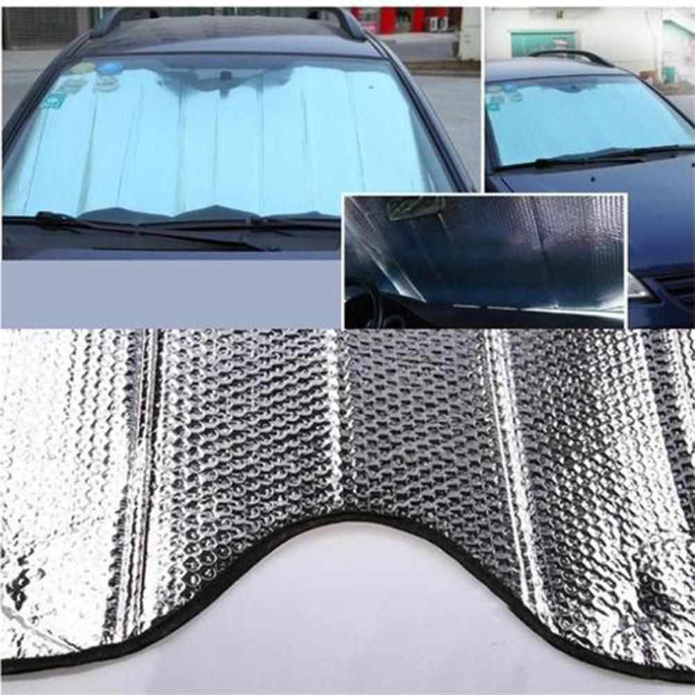 1pc 140 X 70Cm Front Car Sunshade Cover Car Windshield Standard Sun Shade Keeps Vehicle Cool-UV Ray Protector Sunshades Styling