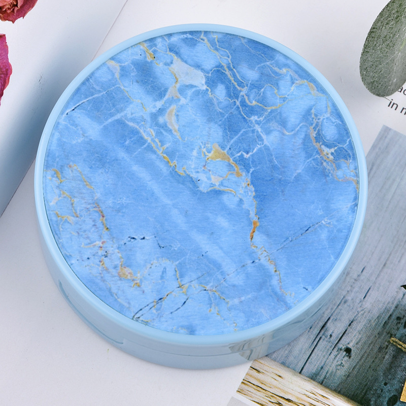 Contact Lenses Box Marble Patterns Lenses Box New Design Case Charm Contact Lens Case With Mirror Unisex fashion Kit Holder