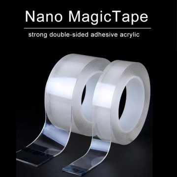 1/2/3/5m Magic Tape Double-Sided Adhesive Tape Traceless Waterproof Scotch Tape For Bathroom Kitchen Sink Tap Gel Sticker