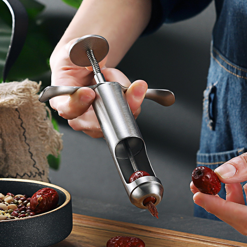 Stainless Steel Professtional Jujube Corer Fruit Core Seed Remover Jujube Corer Kitchen Gadgets Vegetable Tools Fruit Product