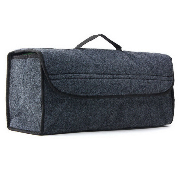 Car Storage Box Non Slip Fireproof Portable Folding Trunk Organizer Felt Cloth Storage Box Case Auto Interior Stowing Tidying