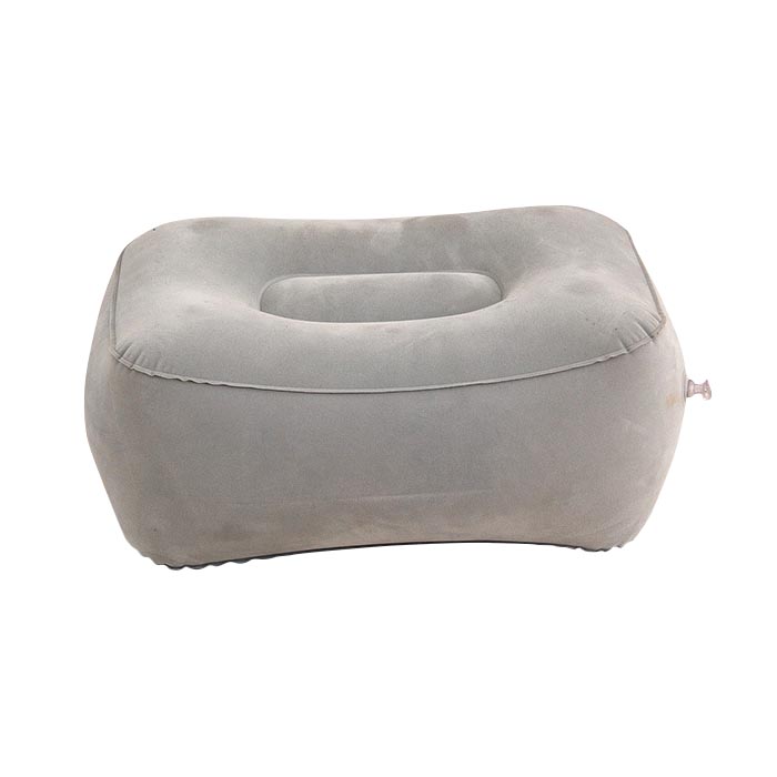 Inflatable foot rest cushion