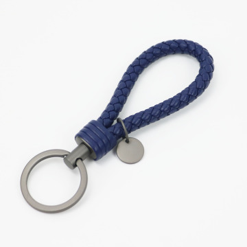 New Fashion Sheep Leather Key chain For Car Keys Clip Ring Women Weave Leather Key Holder Organizer Top Quality Men Key Ring