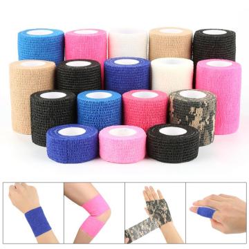 2.5cmX5m First Aid Kit Self-Adhesive Elastic Bandage Home Tape Security Protection Emergency Sports Body Gauze aптечка