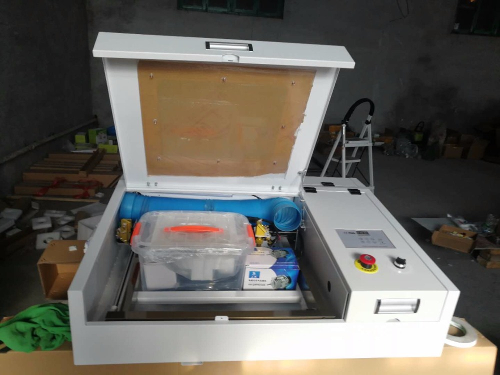 Free shipping 50w CO2 laser engraver 440 ,laser engraving machine , working area 400mm * 400mm,have a cheap price