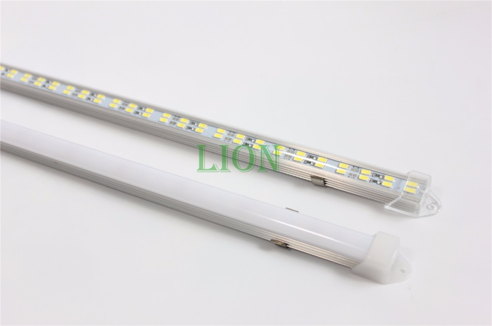 5pcs/lot 72leds 5730 led Bar Light Hard Rigid strip Double Row Non waterproof 12V 12mm PCB 72leds/0.5m more bright then 5630