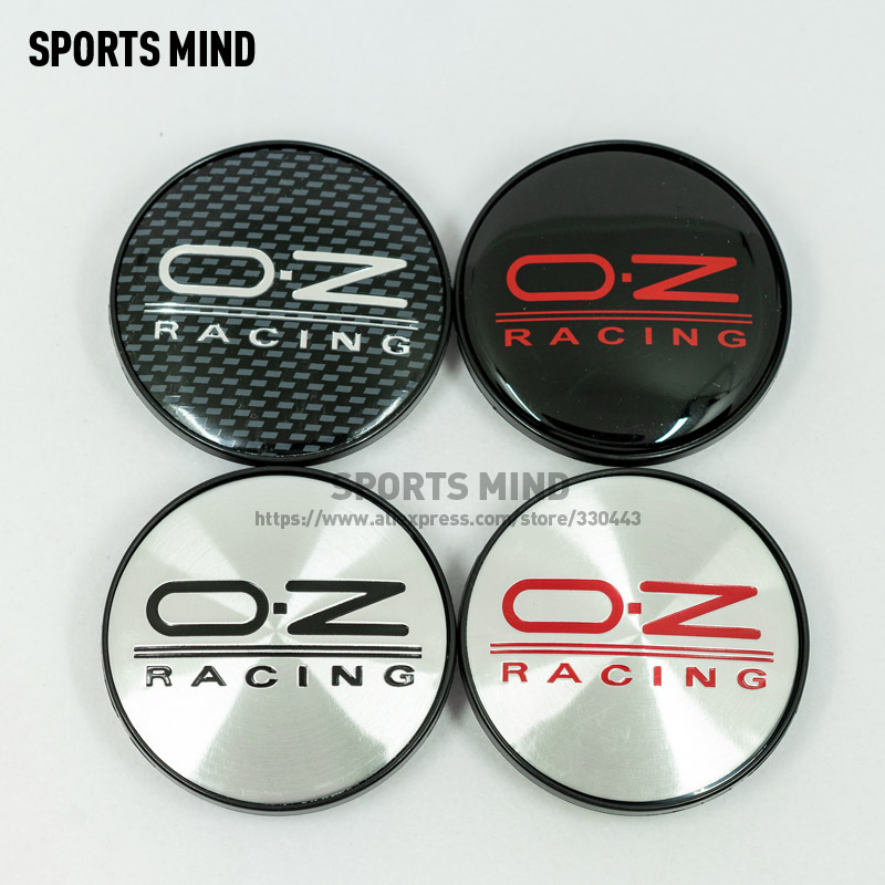 4PCS/lot 8 COLORS 68MM OZ Racing Car Wheel Center Hub Caps Car Refitted Emblem Logo Dust-Proof Cover