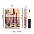 5PCS Lip Gloss Kit Matte Liquid Lipstick Set For Ladies Gifts Waterproof Makeup Products