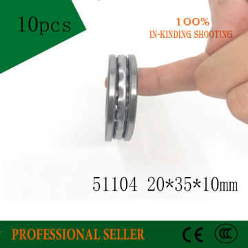 10pcs Free Shipping Axial Ball Thrust Bearing 51104 20*35*10 mm Plane thrust ball bearing 8104