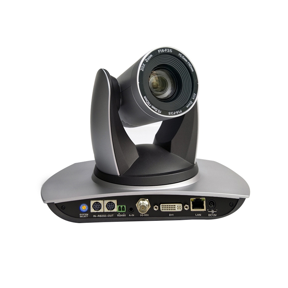 2MP 20x PTZ 1080p Video Conference Camera with Simultaneous DVI and IP Streaming Plus 3 Axis rj45 Keyboard Controller