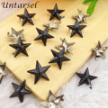 100pcs 15mm Colorful Metal Star Leather Stud Cute Candy Colors Claw Rivets DIY Garment Rivet Punk Bag DIY Nails For Belt Retail