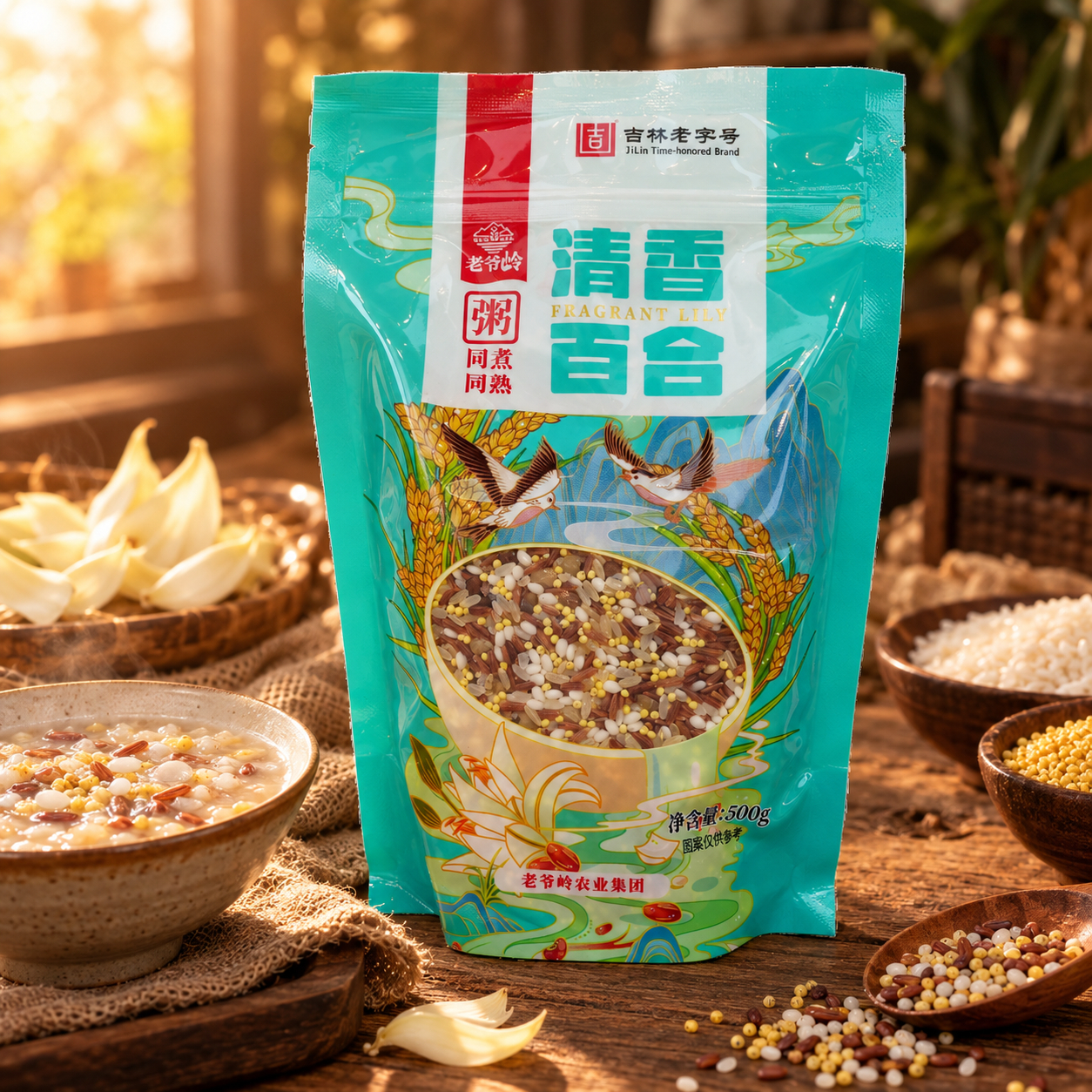 Fragrant Lily Porridge Cooked Together4