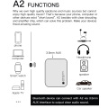 GGMM A2 Wireless Headphone Amplifier Portable Mini HiFi Audio Bluetooth AMP 3.5mm Audio Receiver with MIC support APT-X/AAC/SBS