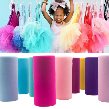 Tulle Roll 15cm 25 Yards Organza Fabric Wedding Decoration Baby Shower Tulle Roll Spool Tule DIY Craft Birthday Party Supplies