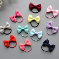 10Pcs/Lot Mini Bow Hair Ropes Little Girl Hair Grosgrain Ribbon Bows With Elastic Hair Bands Kids Hair Accessories