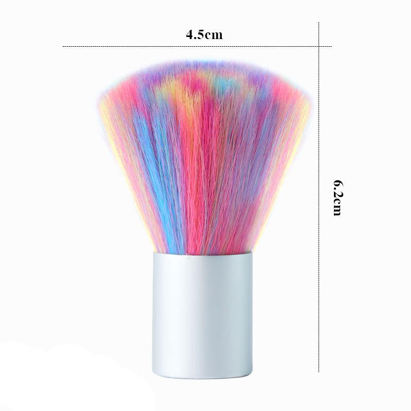 1pcs Nail Brush Powder Dust Cleaning Makeup Colorful Soft-hair Remover Dust Manicure Art Tool For Nail Care