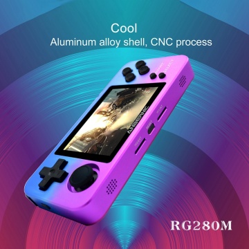 Metal Retro Vintage Game Console Portable 2.8 Inch HD IPS Sn Support Vibrating Games and High Quality Stereo Speaker