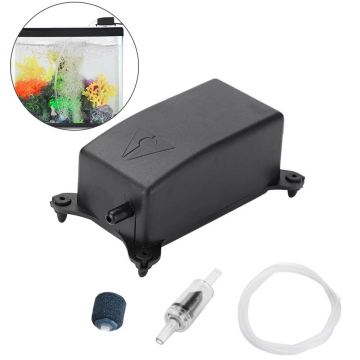 Ultra Silent Aquarium Air Pump Kit Low Noise Fish Tank Filter Mini Air Compressor Oxygen Pump Aquarium Accessories EU/US Plug