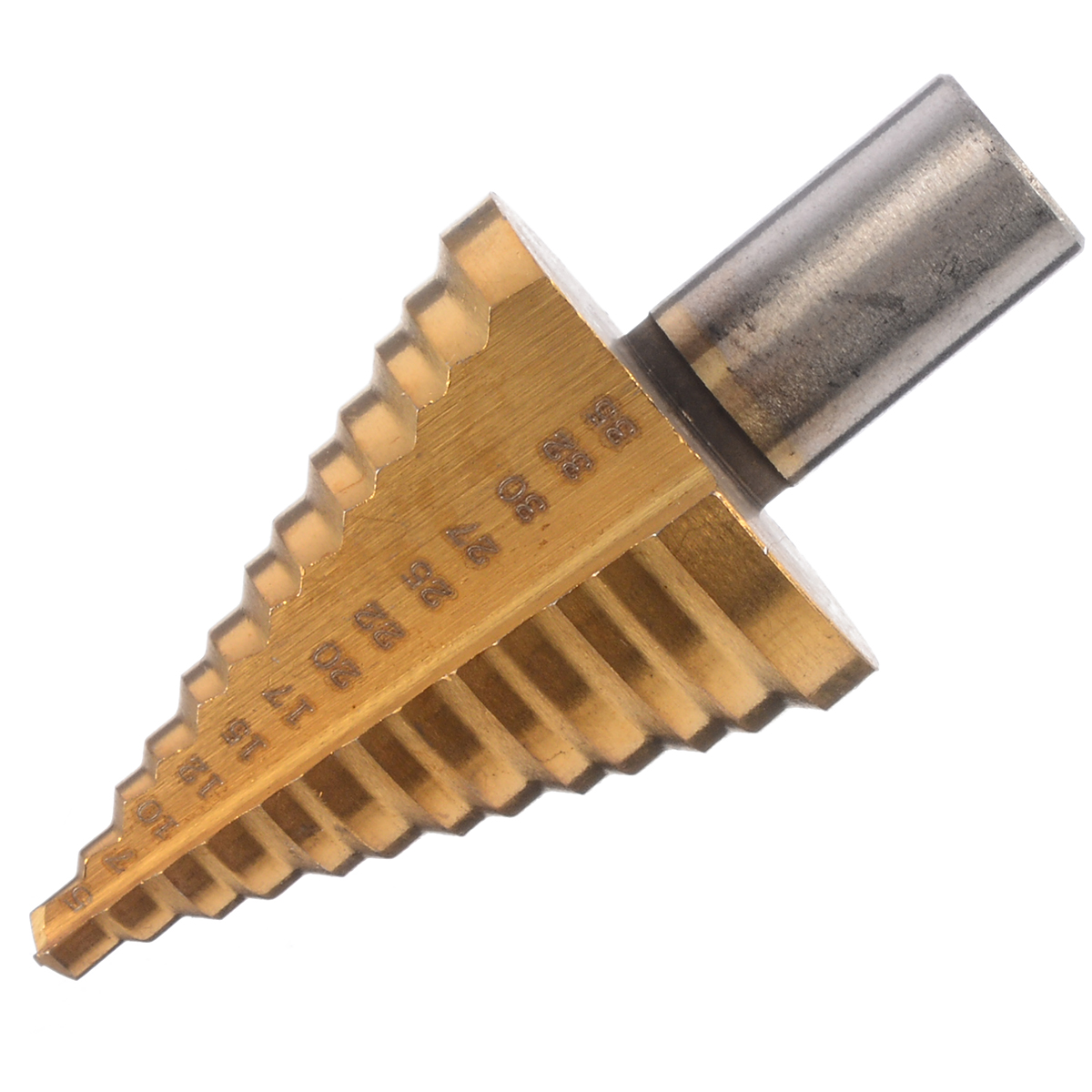 Titanium Coated Cone HSS Steel Step Drill Bit 5-35mm Cone Step Drill Power Metal Wood Working Drilling Hole Cutter Tools