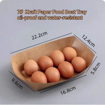 420ml Kraft Paper Food Boat Tray