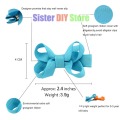 1Pcs Small Baby Hair Bows Ribbon Clips for Girls Toddlers Kids Hair Accessories 615