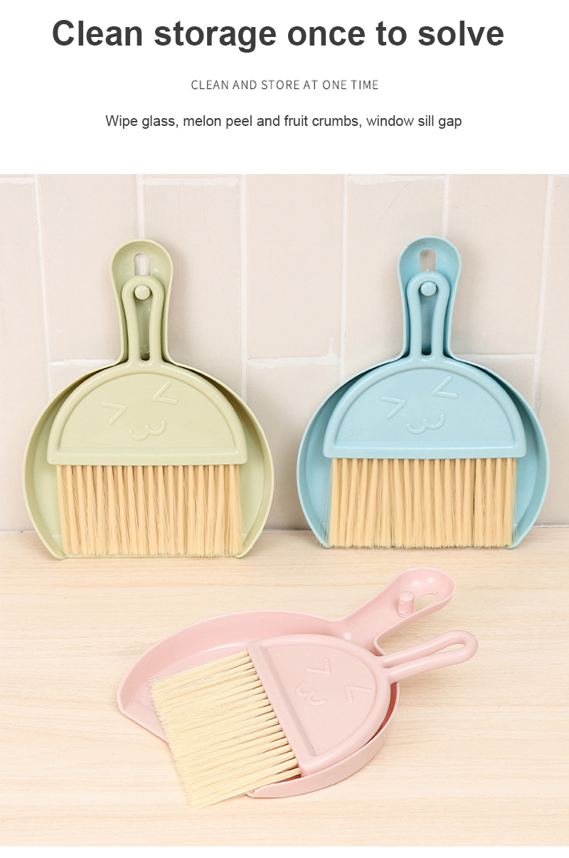 Mini Desk Broom Set Home Keyboard Cleaning Brush Small Broom With Dustpan Set For Home School Office Clean Brush Dropshipping