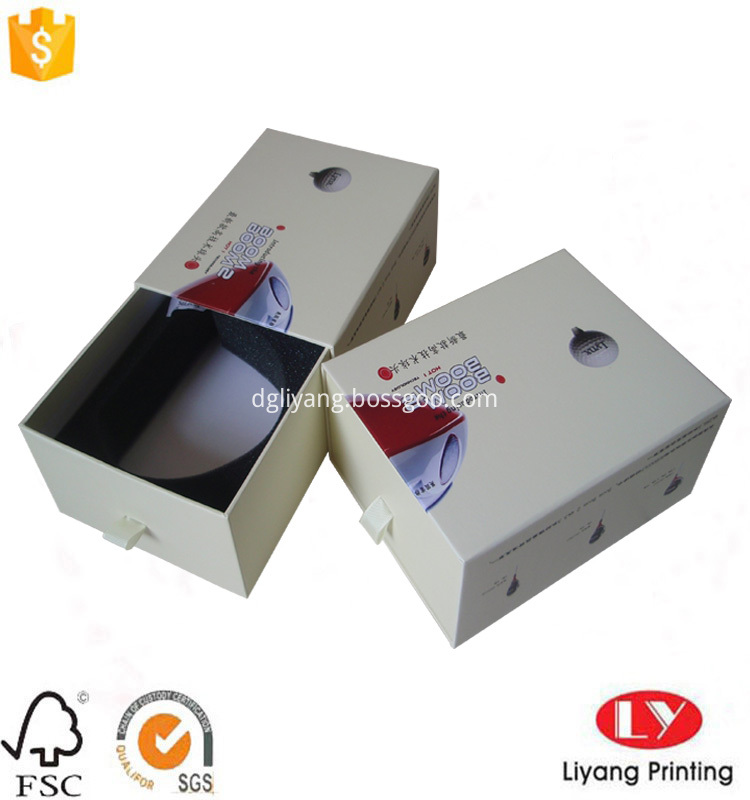 drawer box with foam