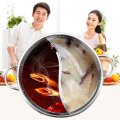 30cm Stainless Steel Hot Pot Induction Cooker Gas Stove Compatible Pot Home Kitchen Cookware Soup Cooking Pot Mandarin Duck Pot