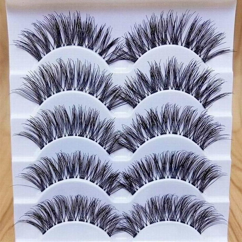 5 Pairs Eyelashs Natural long 3D Faux Mink Eyelashes Thick HandMade Full Strip Lashes Volume Soft Mink Lashes False Eyelashes