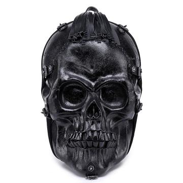 3D Stereo Skull Backpack PU Waterproof