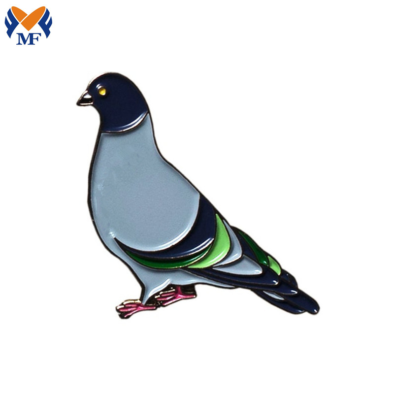 Bird Enamel Pin Funny