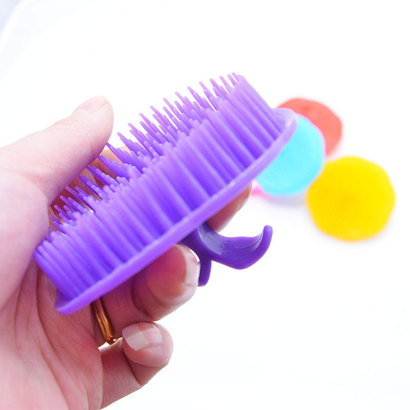 Newly Fashion Pet Hair Growth Shampoo Scalp Body Massager Clean Brush Comb