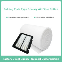 Top Plate Type primary Air Filter Cotton Material