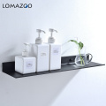 Bathroom Shelf 30-50cm Modern Matt Black Kitchen Wall Shelf Shower Bath Storage Rack Cosmetic Shelf Facial Wash Cup Shelf