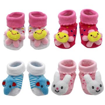 1 Pair Newborn Baby Socks Cotton Baby Toddler Socks For Newborns Gift Animal Lot Anti Slip With Rubber Soles For Child Boy Girl