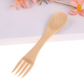Wooden Spoon Fork Bamboo Kitchen Cooking Utensil Tools Soup-Teaspoon Tableware Stirring spoon bar kitchen accessories