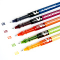 12pcs/12Colors PILOT BX-V5 full needle flat liquid ball pen BX-V5 0.5mm gel pen colorful large capacity