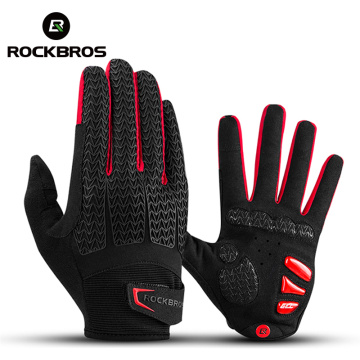 ROCKBROS Windproof Cycling Gloves Touch Screen Riding MTB Bike Bicycle Gloves Thermal Warm Motorcycle Winter Autumn Bike Gloves