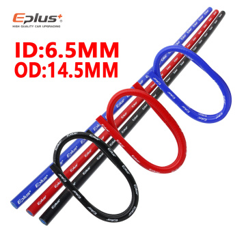 ID 6.5mm Cooling System Radiator Intercooler Silicone Hose Braided Tube High Quality Length 1 Meter Red/Blue/Black Free Shipping