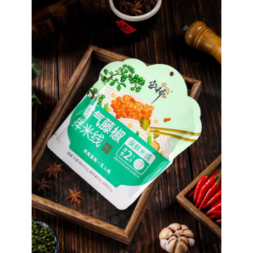 Fiery Yunnan Rice Noodles Infused with Fresh Peppers