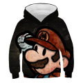 Children Mario Pullover Sweatshirts Boys Girl Kids Mario Bros Hoodies Tops Boys Autumn Clothes Boys Fashion Cartoon Sweatshirt