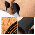 183X68cm Natural Cork TPE Yoga Mat For Fitness 5mm Sport Mats Pilates Exercise Non-slip Yoga mat With Position Body Line