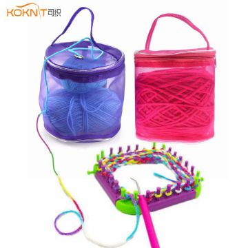 KOKNIT Mesh Bag DIY Hand Weaving Tools Yarn Storage Knitting Bag Organizer Hollow Yarn Bag Crochet Thread Storage Mesh Holder