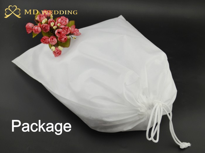 Free Shipping 3m White/Ivory Appliqued Lace Long Wedding Veil Bridal Veil Wedding Accessories 2015 With Comb MD111